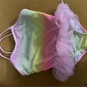 Pastel Rainbow Tulle Swimsuit